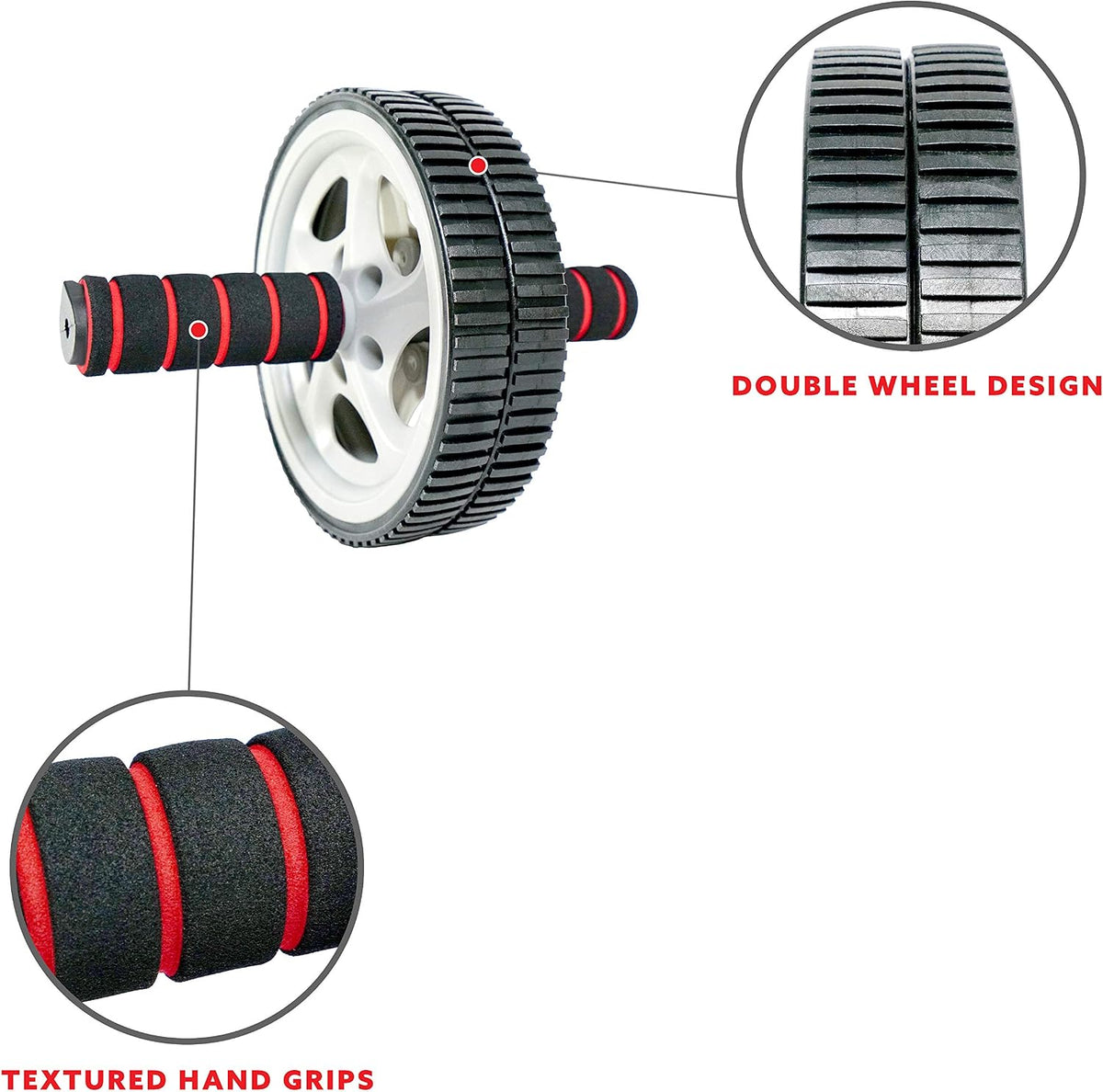 Sunny Health & Fitness Ab Roller Exercise Wheel for Core Training