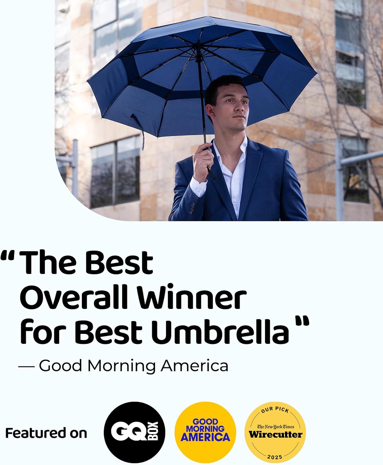 Repel Windproof Travel Umbrella - Compact & Withstands Winds up to 100MPH , Strongest Premium Auto Folding Umbrella for Rain and Sun - Durable, Light & Portable for Women & Men , Fits Backpack & Cars