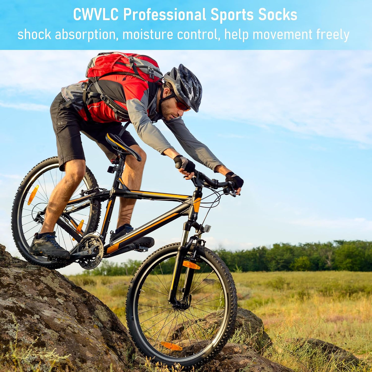 CWVLC Unisex Cushioned Compression Athletic Ankle Socks Multipack