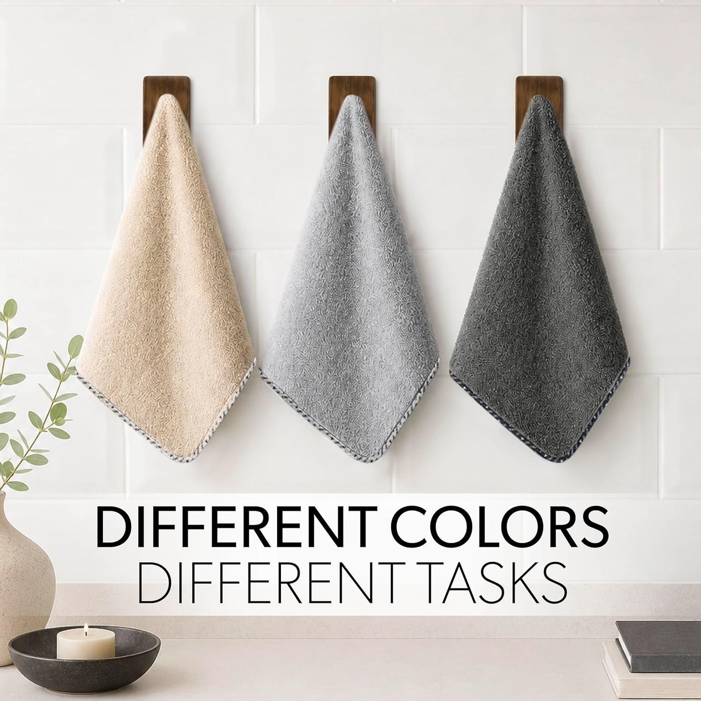 Chemical Guys AllSwipe Multi-Purpose Microfiber Towels for Cars, Microfiber Cleaning Cloth Multi Color Drying Towels Car Detailing for Wash Interior and Glass, 14 x 12 Inch - 6 Pack