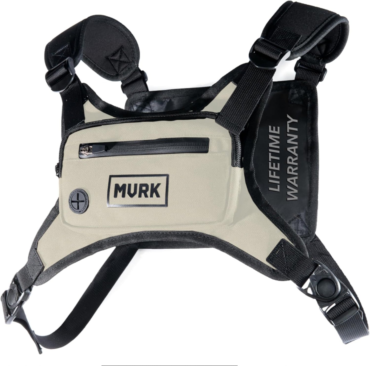 MVRK Water Resistant Running Vest Chest Pack, Phone Holder for Running, Lightweight Training Pack with Reflective Detail
