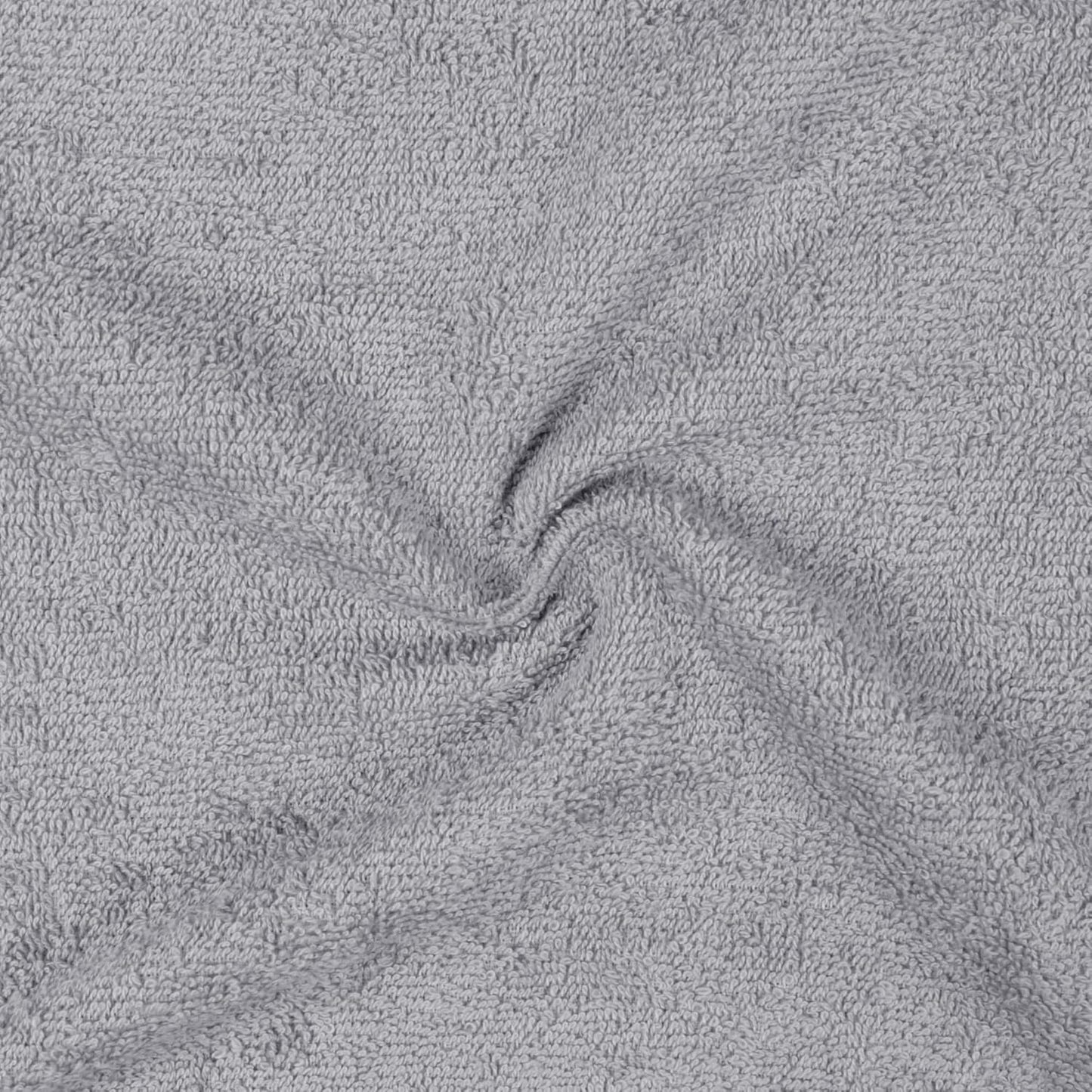 Amazon Basics Highly Absorbent Fast Drying 100% Cotton Washcloths for Bathroom and Face, Machine Washable, 12 x 12 in, Gray, 24-Pack