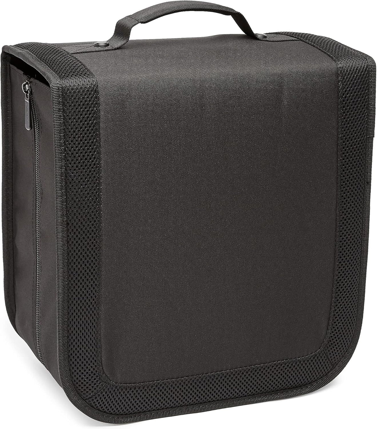 Amazon Basics Polyester CD/DVD Portable Storage Binder with Handle, 400-Capacity, Black