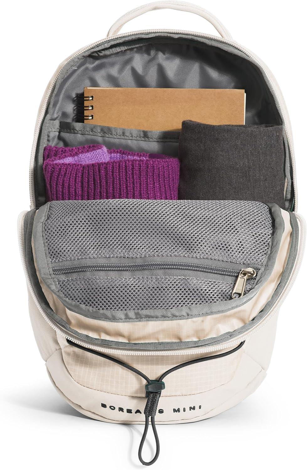 The North Face Borealis Mini Backpack, Gardenia White/TNF Black-NPF, One Size