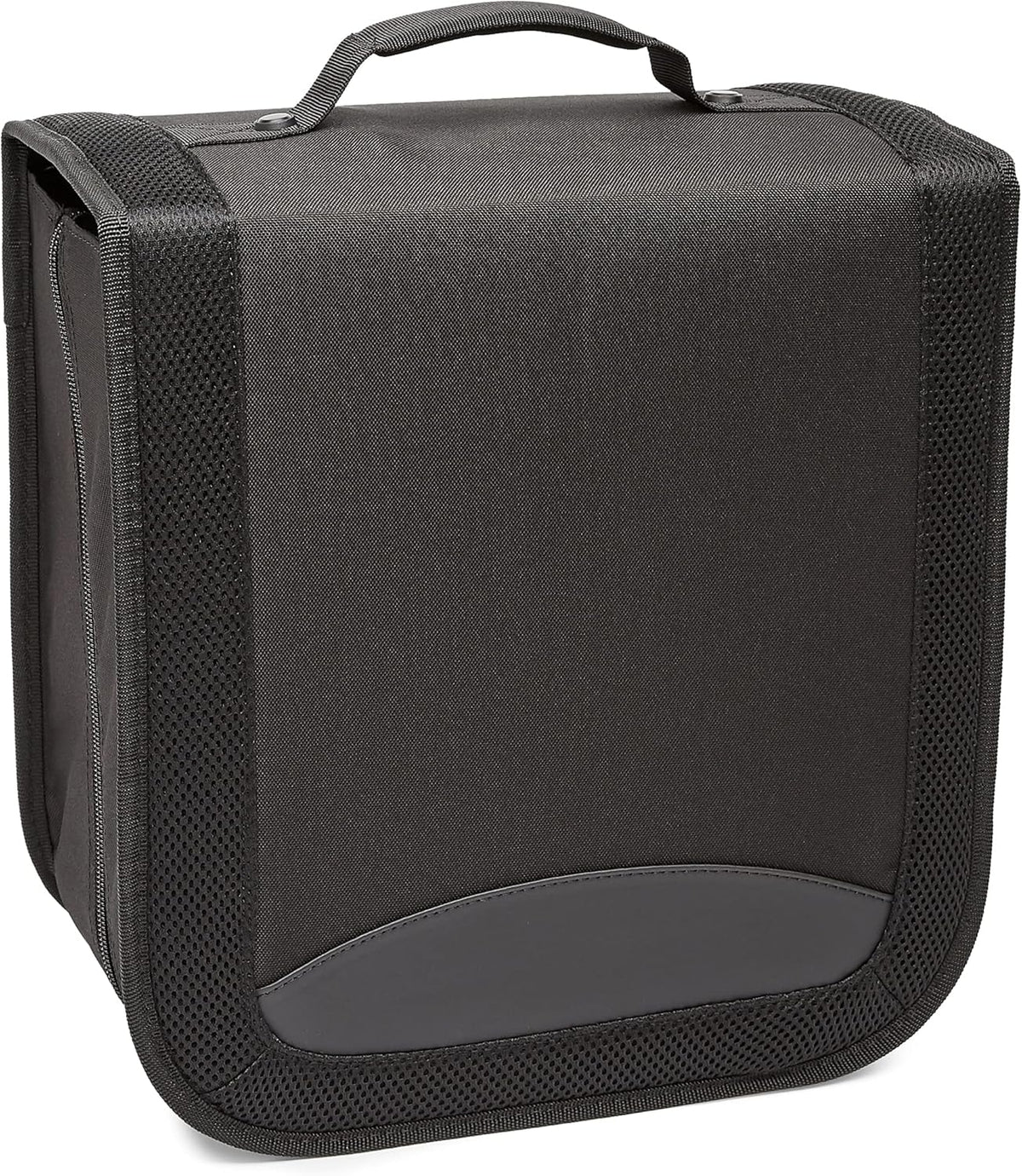 Amazon Basics Polyester CD/DVD Portable Storage Binder with Handle, 400-Capacity, Black