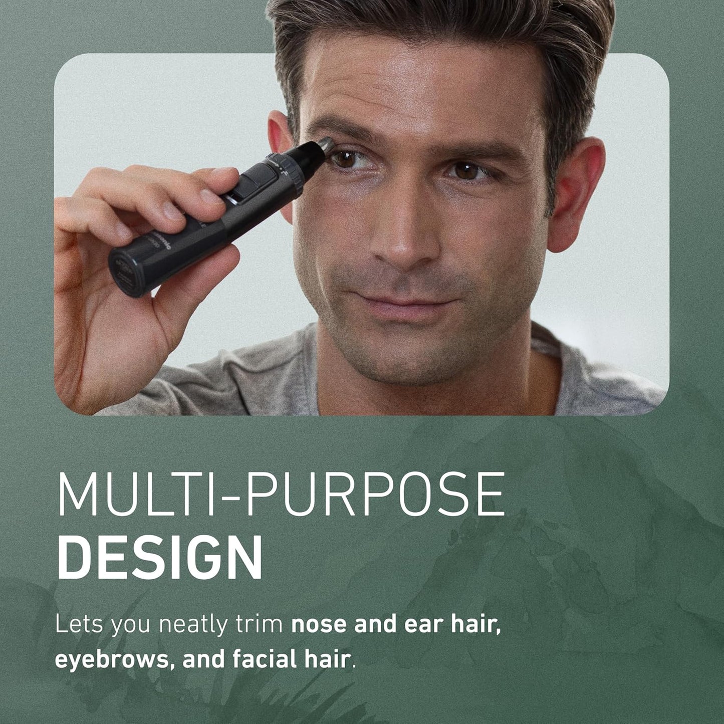 Panasonic Men’s Ear and Nose Hair Trimmer, Wet Dry Hypoallergenic Dual Edge Blade, Ear Hair Trimmer for Men - ER-GN30-H