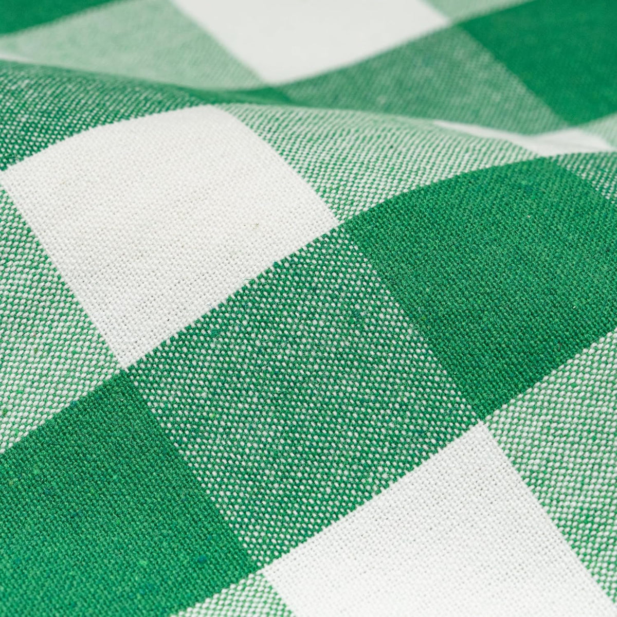 Green Dish Towels - 100% Cotton, Highly Absorbent, 6 Pack, 30”x20”, Lint-Free Gingham Green Kitchen Towels with Hanging Loop - St. Patrick’s Day Décor Tea Towels in Plaid Pattern (6 Pack)