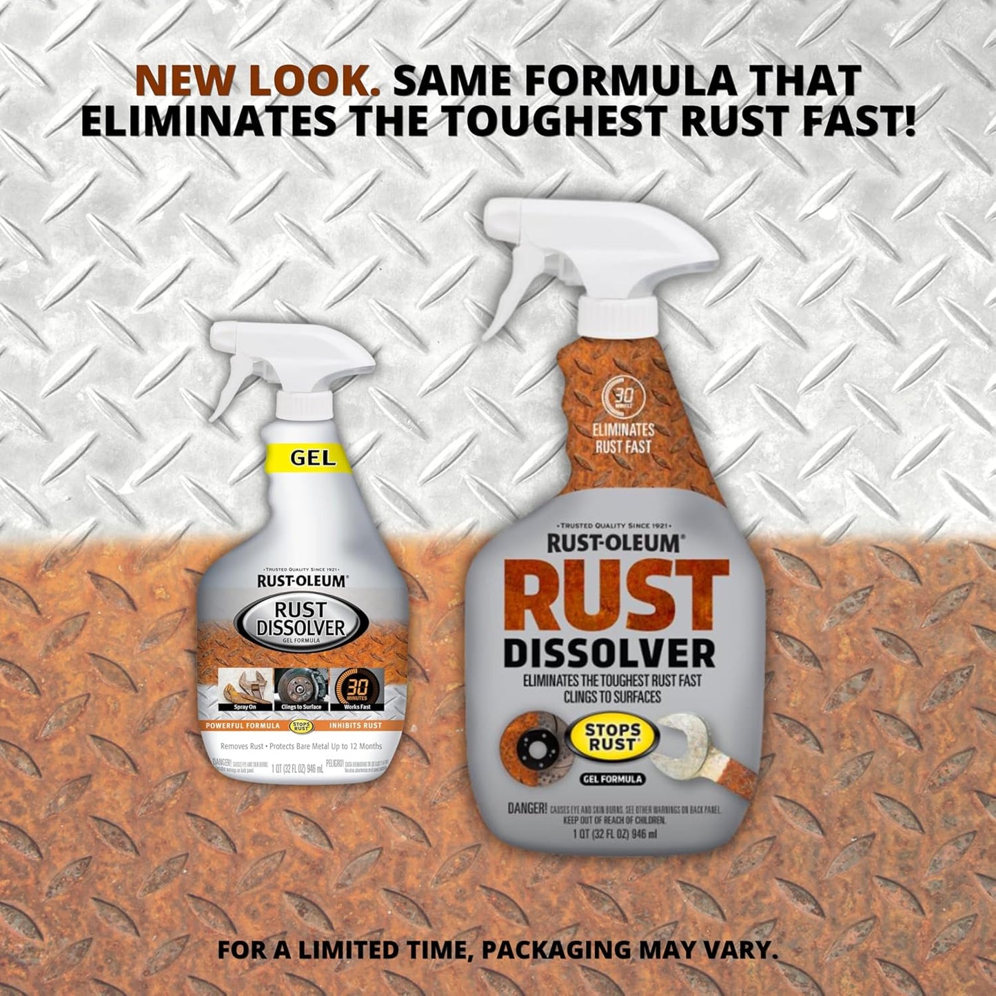 Rust-Oleum Rust Dissolver Trigger Spray Gel | Heavy-Duty Corrosion Remover for Metal Tools, Cars, Bikes, Grills, Bolts, Firearms & More | 32 oz