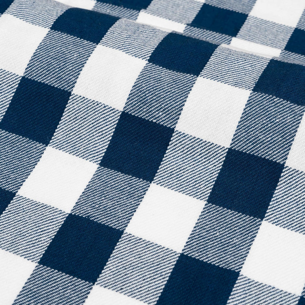 Blue and White Plaid Kitchen Towels - Set of 6 Blue Checkered, 100% Cotton, Lint-Free Kitchen Towels with Hanging Loop - Versatile Uses Including Kitchen Towels, Hand Towels, Dish Towels (6 Pack)