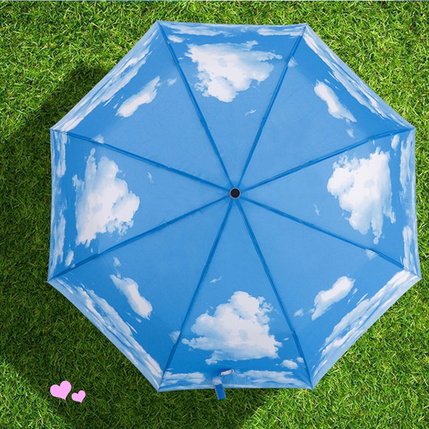 SY COMPACT Travel Umbrella - Windproof Automatic Compact Umbrella for Rain, Lightest 8-Rib, Small, Strong & Portable, Durable Grip, Fits Backpack & Car, Factory Direct (UV Available)