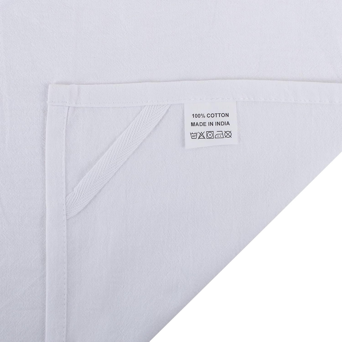 DG Collections 100% Cotton Flour Sack Towels – 24 Pack, 27x27 Inches, White, Lint-Free, Pre-Washed, Hemmed Edges – Reusable Kitchen Towels for Cleaning, Embroidery, Printing & Crafts - White