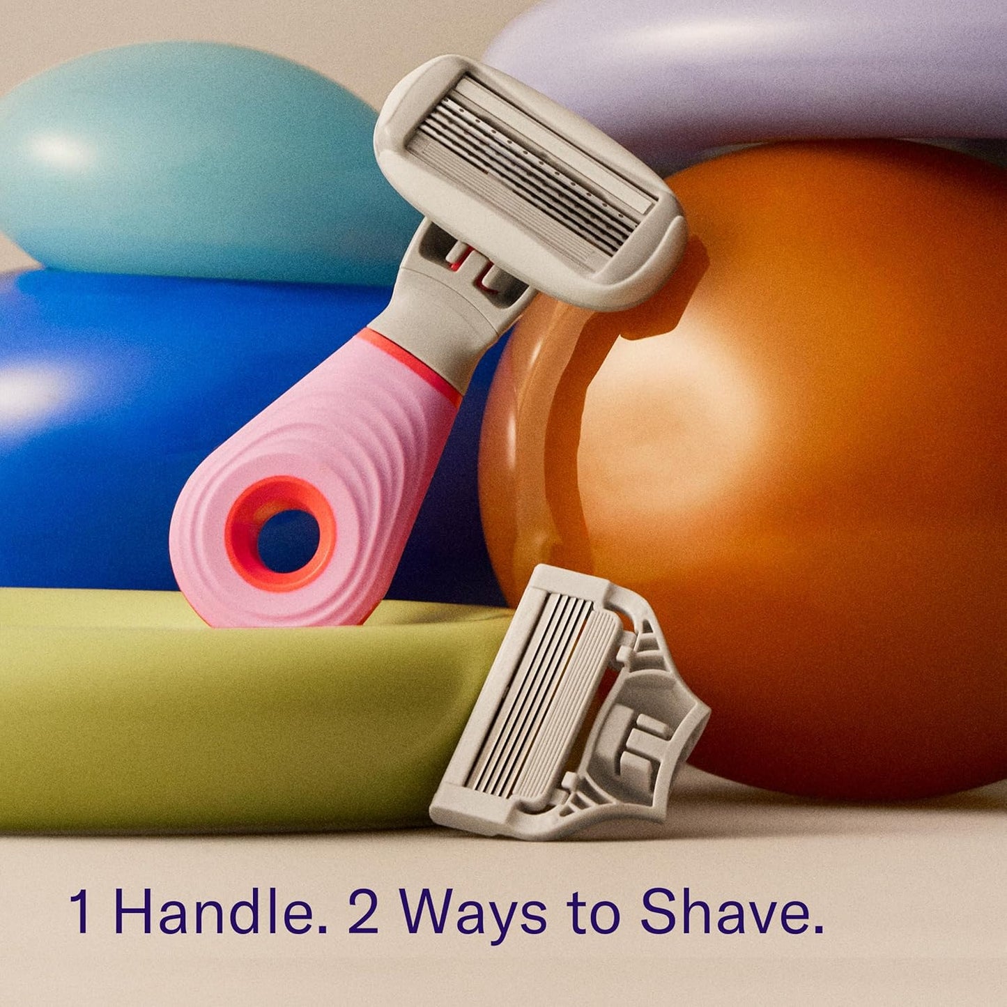 Flamingo Travel Razor Kit for Women - Body & Pubic Razor - Mini Handle, 2 Blade Refills, 2 Travel Size Foaming Shave Gels & Vented Case - TSA Approved Essentials
