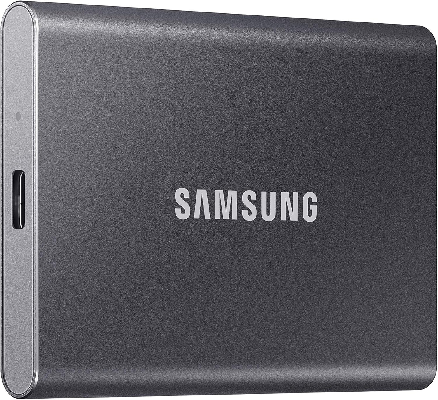 Samsung T7 Portable SSD, 1TB External Solid State Drive, Speeds Up to 1,050MB/s, USB 3.2 Gen 2, Reliable Storage for Gaming, Students, Professionals, MU-PC1T0T/AM, Gray