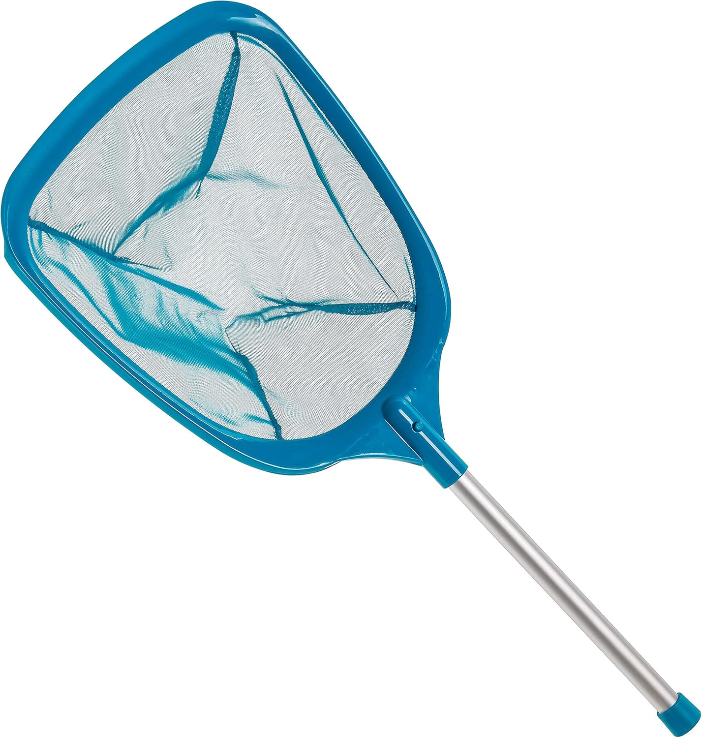 U.S. Pool Supply Professional Spa, Hot Tub, Pool Hand Leaf Skimmer Net with Aluminum Pole - Deep Ultra Fine Mesh Netting Bag Basket, Clean The Finest Debris - Pond Small Kid Kiddie Inflatable Pool
