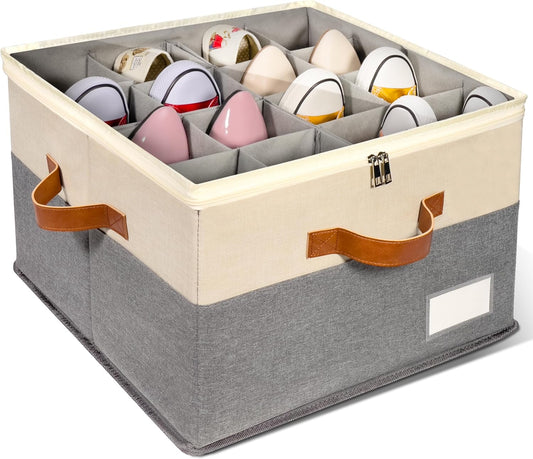 1 Pack Shoe Organizer for Closet with Adjustable Divider Shoe Storage Box