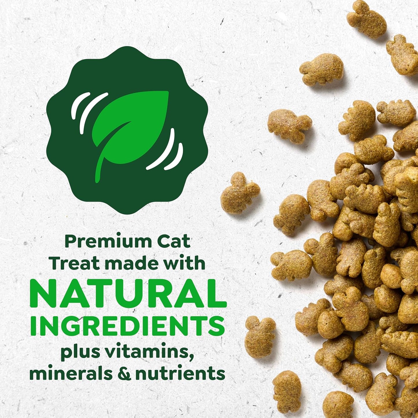 Greenies Cat Treats, Feline Veterinarian-Recommended Adult Natural Dental Treats, Catnip Flavor, 9.75 oz. Tub