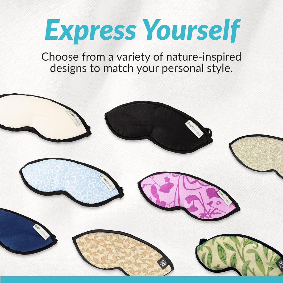 Organic Cotton Sleep Mask | Natural Cotton - Light Blocking Eye Cover USA