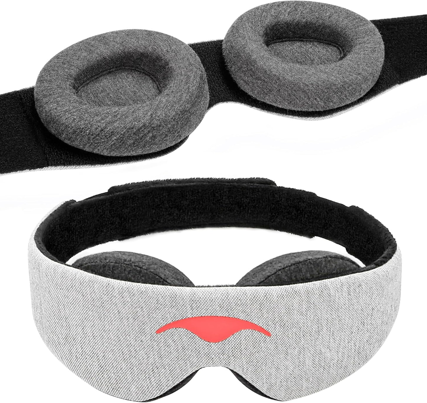 Manta Original Sleep Mask - Maximum Blackout Sleep Mask for Deep Sleep, Adjustable with Detachable Eye Cups, Zero Eye Pressure for Back & Belly Sleepers, Ideal for Travel, Shift Work & Daytime Sleep