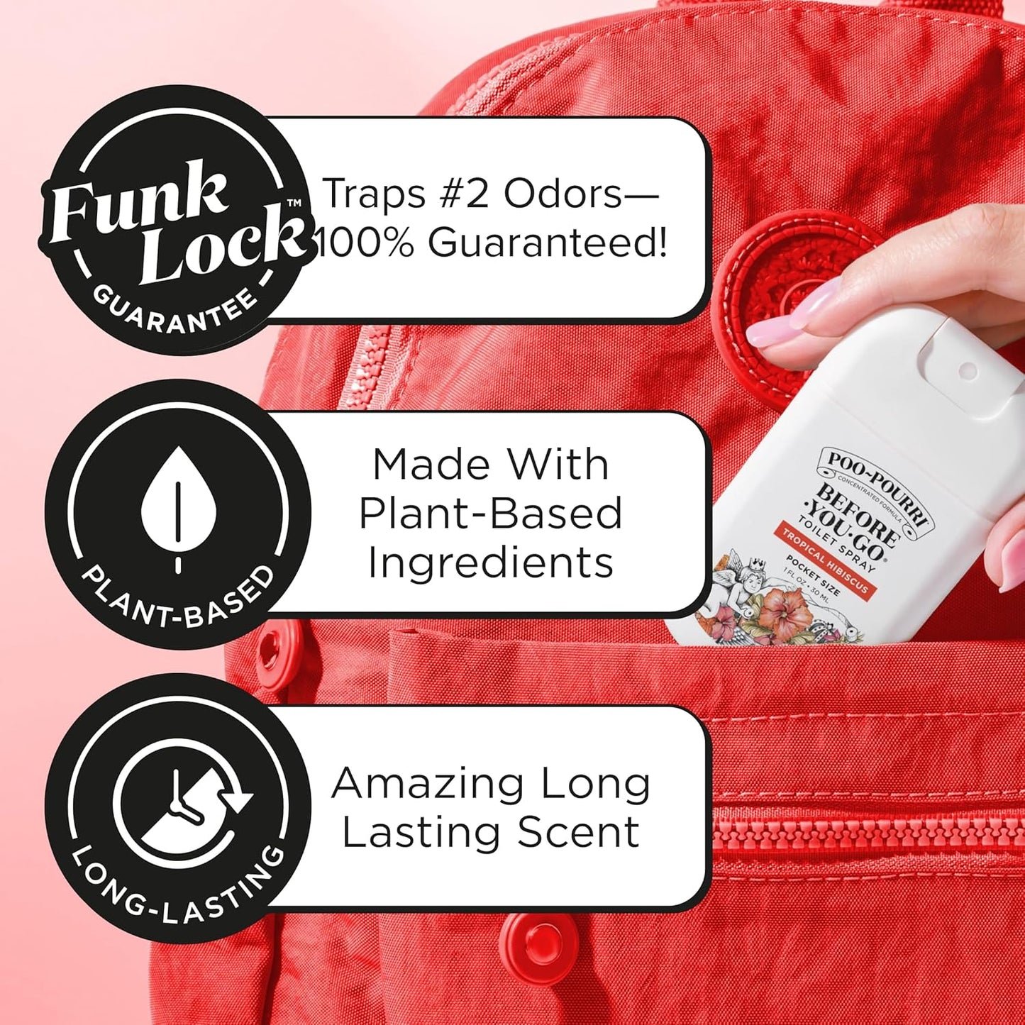 Poo-Pourri Before-You-Go Pocket Toilet Spray, Travel Essentials, 1 Fl Oz, Spring Variety 3 Pack, Each Up to 50 Uses, On-The-Go Bathroom Odor Deodorizer with Essential Oils, TSA Approved Size, 3 Scents
