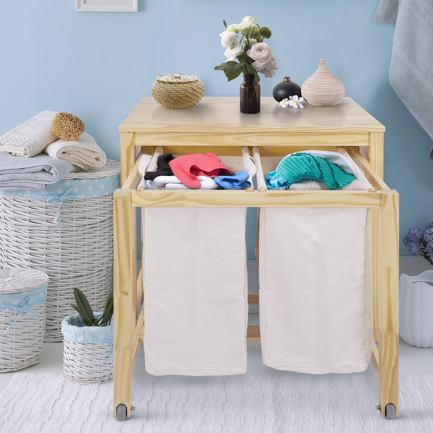 Casual Home Eco Home Laundry Prep Hamper, Natural