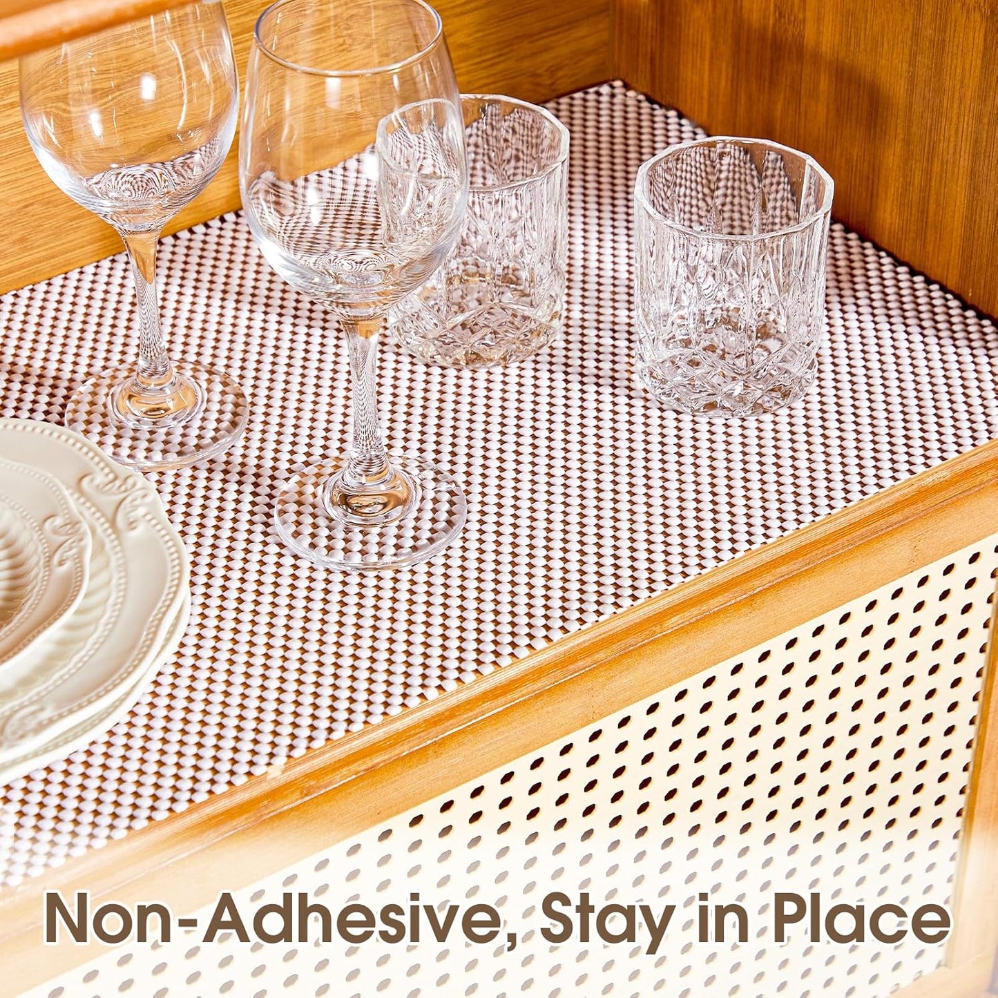 Breathable White Shelf Liner and EVA Shelf Liner Bundle