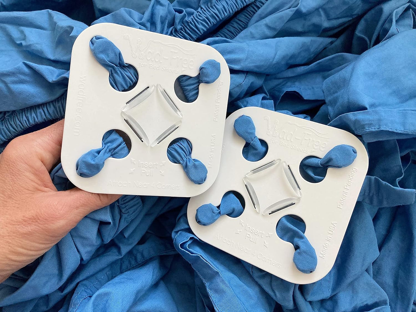 Wad-Free Bed Sheet Detangler Reduces Laundry Tangles - As Seen on Shark Tank, Made in USA