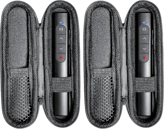 PowerPoint Presentation Clicker & Case, Presenter Remote with Red Laser