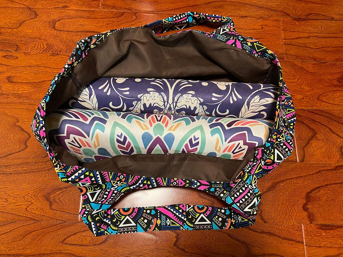 Aozora Yoga Mat Bag Large Yoga Mat Tote Sling Carrier with Pockets Fits Mats with Multi-Functional Storage Pockets Light and Durable