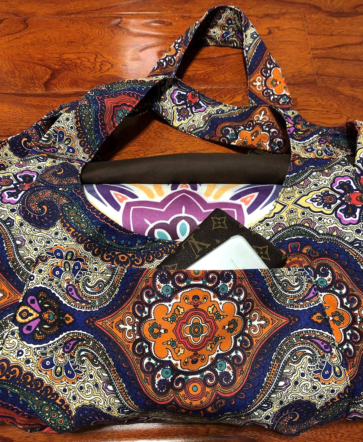 Aozora Yoga Mat Bag Large Yoga Mat Tote Sling Carrier with Pockets Fits Mats with Multi-Functional Storage Pockets Light and Durable