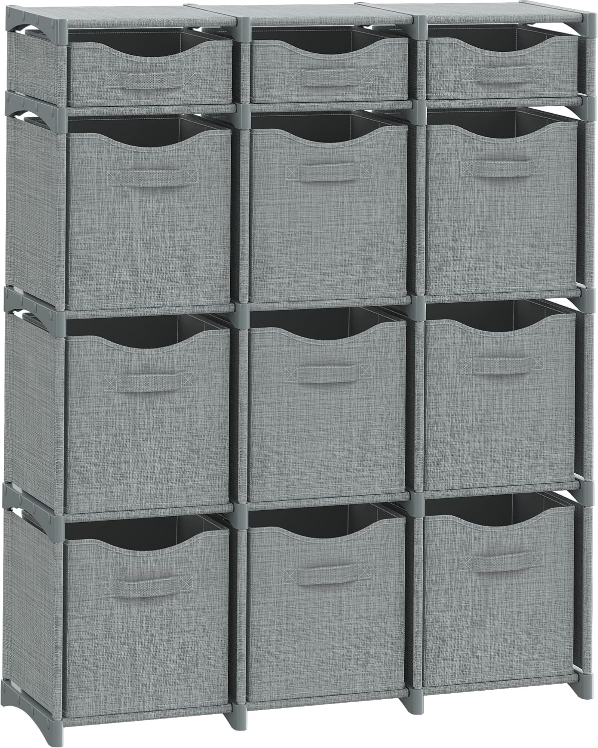 Cube Storage Organizer with Storage Bins Included - The Perfect Closet Organizers and Storage Solution. Includes 12 Storage Cubes, Great For Toy Storage, Closet Storage, Clothes Storage (Pink)